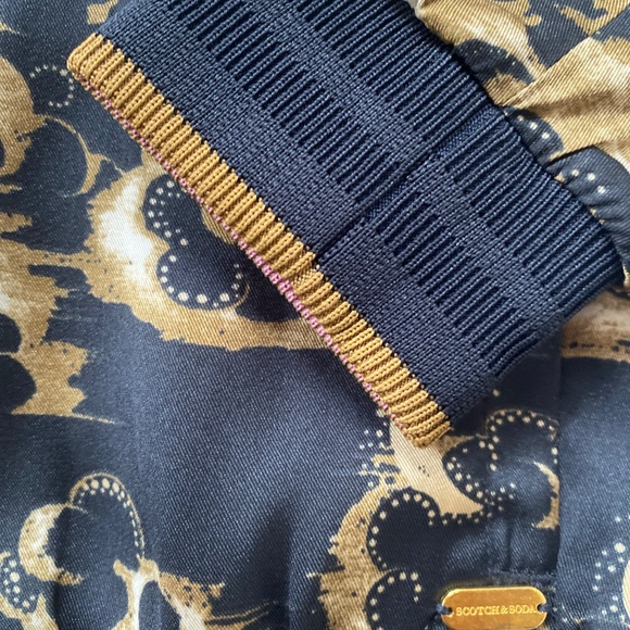 Maximalist Tattoo Illustration Bomber Jacket Reversible to Night Clouds XS New - Picture 13 of 16